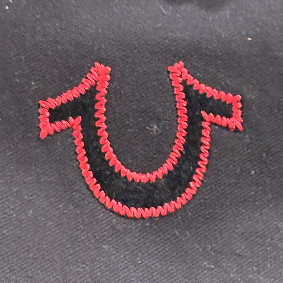 True Religion Black and Red Backpack with Logo ~ Used 1X - Picture 3 of 6